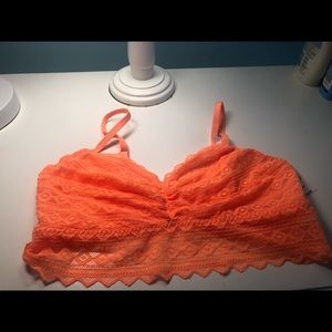 Orange Lace Bralette from PINK